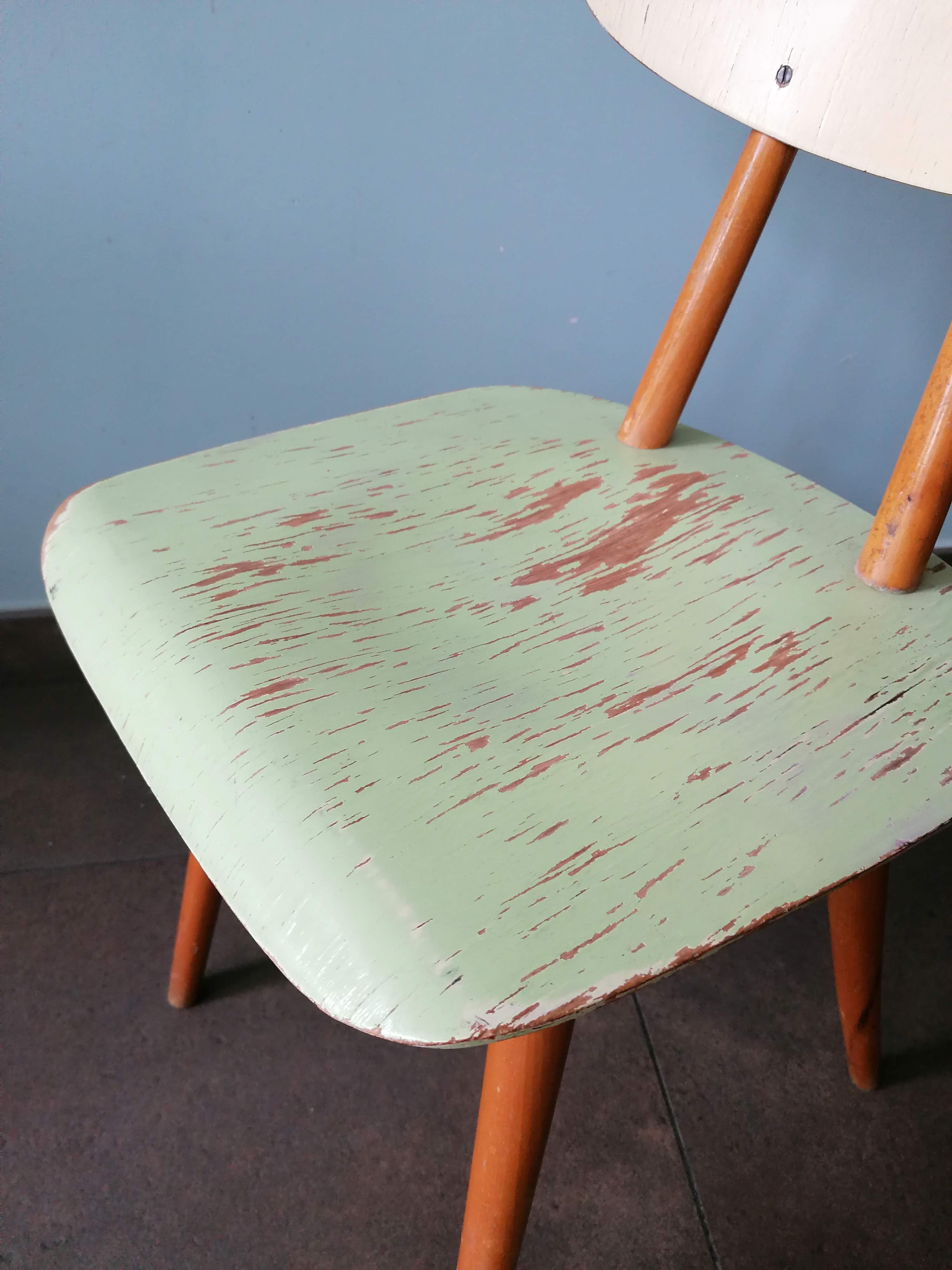 Vintage wooden chair, Ton (Thonet) ex Czechoslovakia, 1960