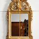 Gilded wood mirror, Louis XVI style - 1st part XXth - 60x30cm