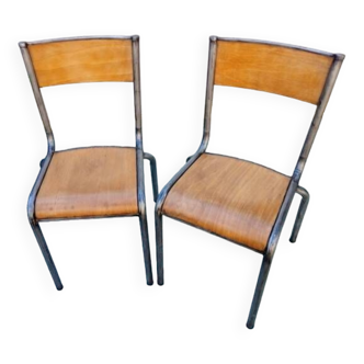 Set of 2 school chairs
