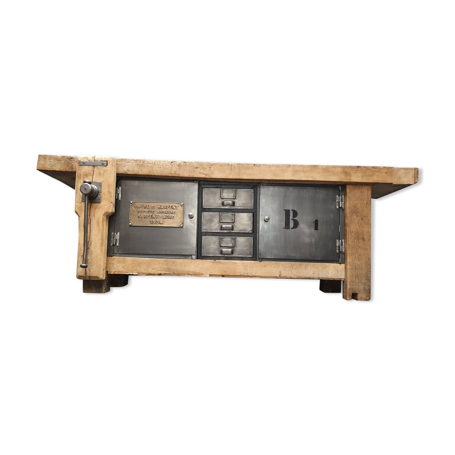 former established industrial elm and oak brass plate