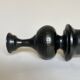 Black ceramic candlestick Jean Marais Vallauris