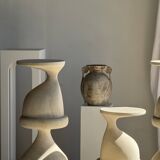 Pawn Bleach - Stool, side table, end table in solid mango wood