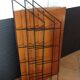 Black metal and wood shelf 60/70