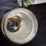 Ancien : paires de vase en verre pâte de verre peint