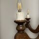 Louis XVI style wooden chandelier, 1890s