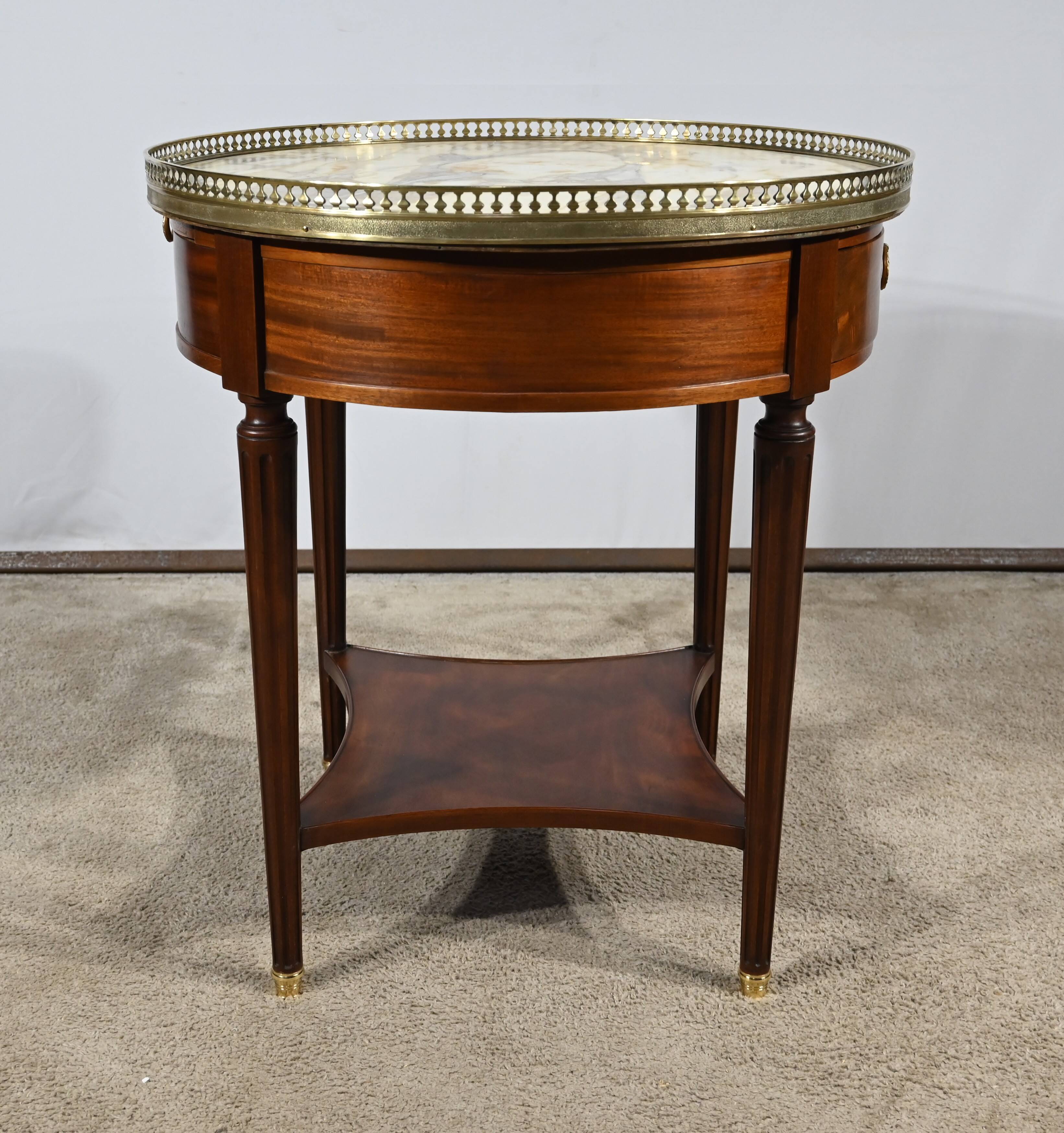 Mahogany Bouillotte Table, Louis XVI style – Late 19th century