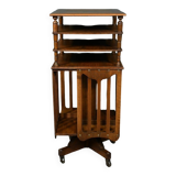 Revolving Walnut Bookcase, stamped G.Lancelin – 1900