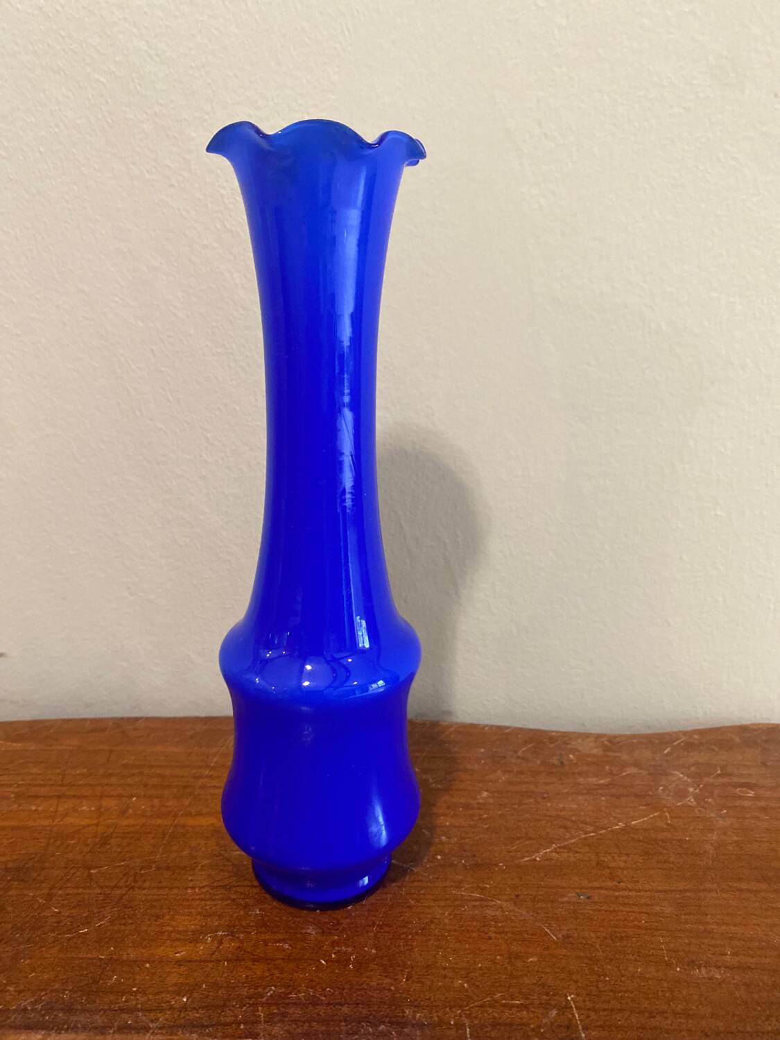 Cobalt blue vase