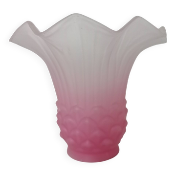 Pink Art Nouveau tulip lampshade
