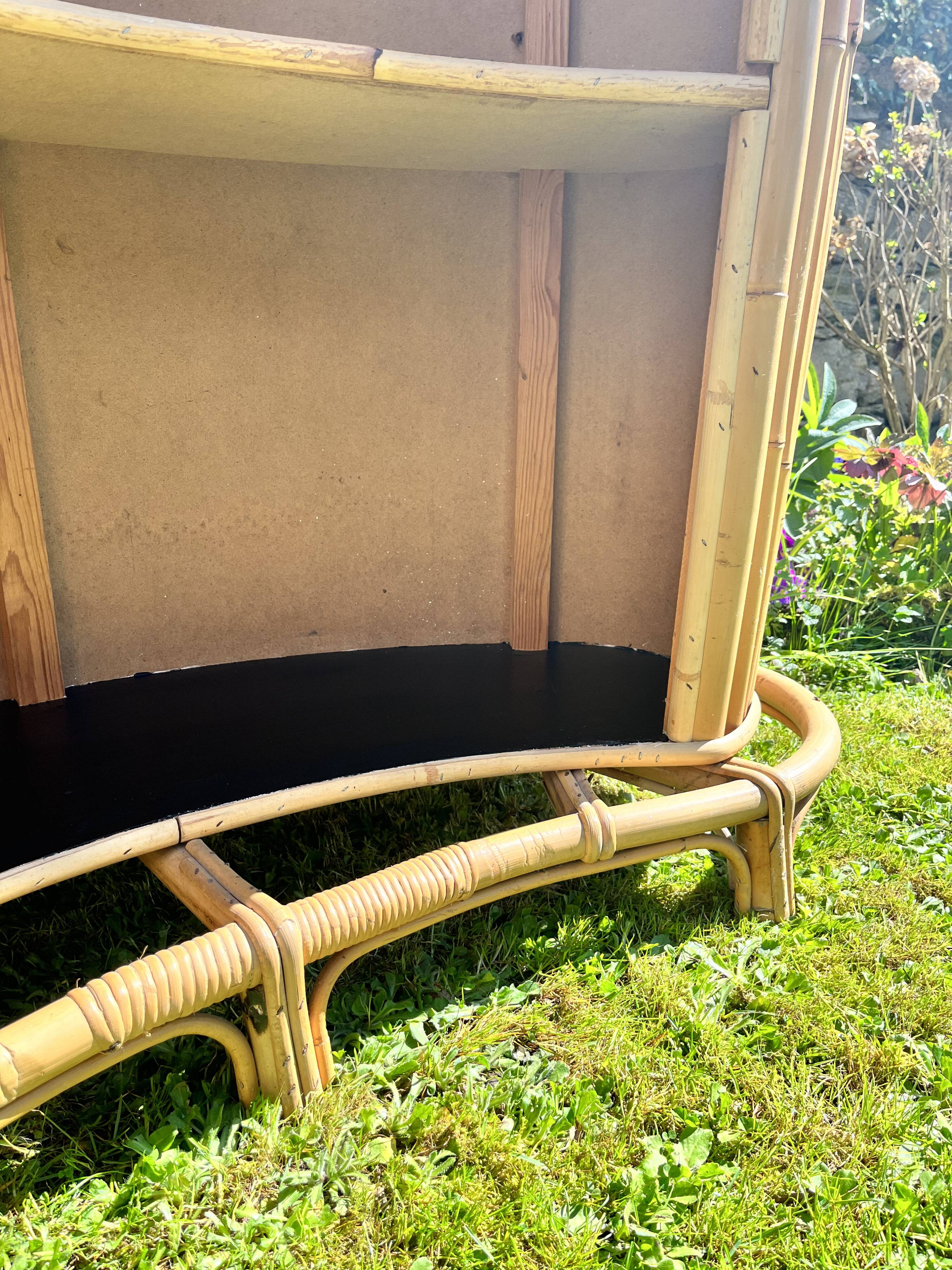 Bar vintage bambou rotin