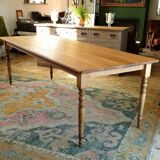 Solid oak farmhouse table
