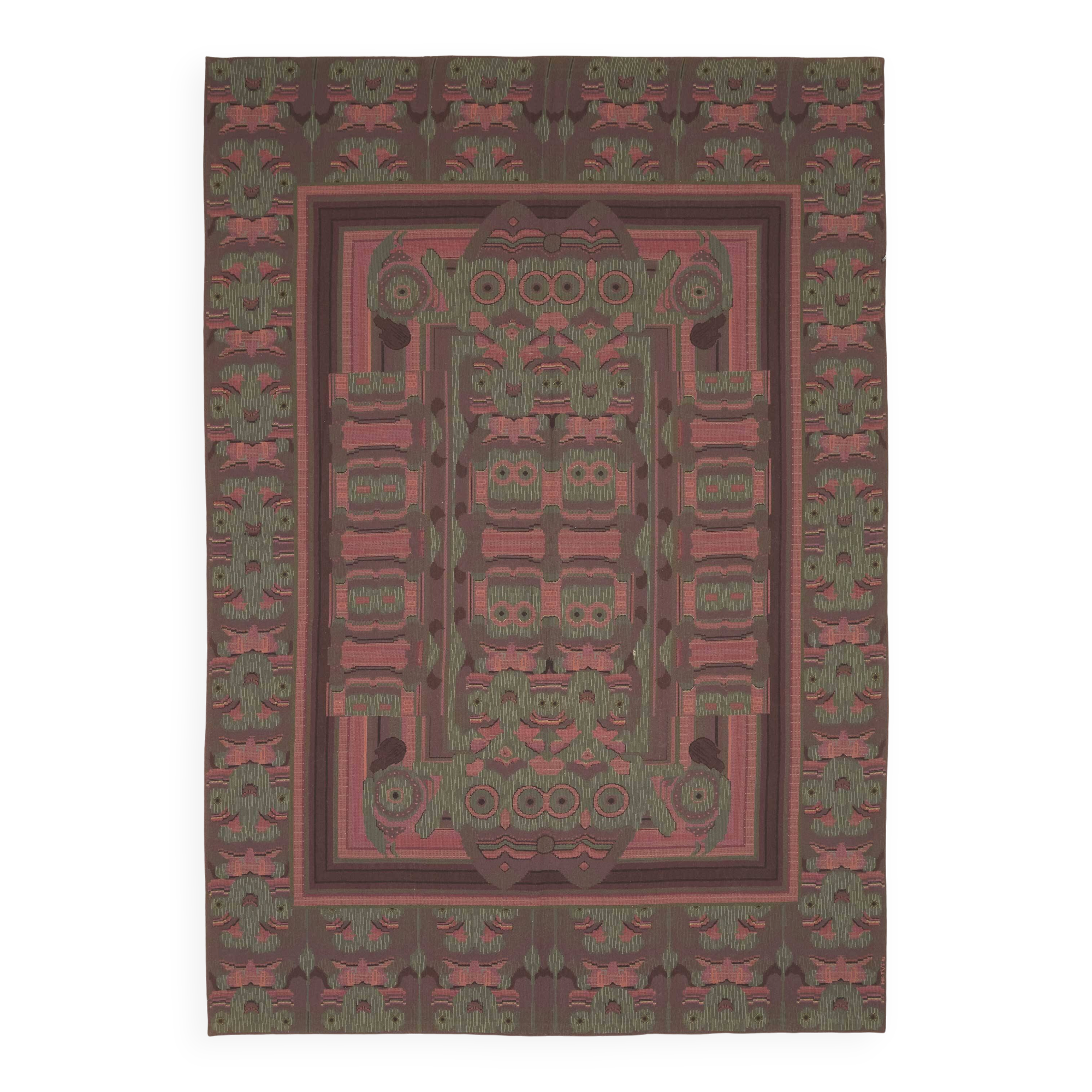 Handmade Vintage Flatweave Needlepoint Kilim 240 cm x 342 cm