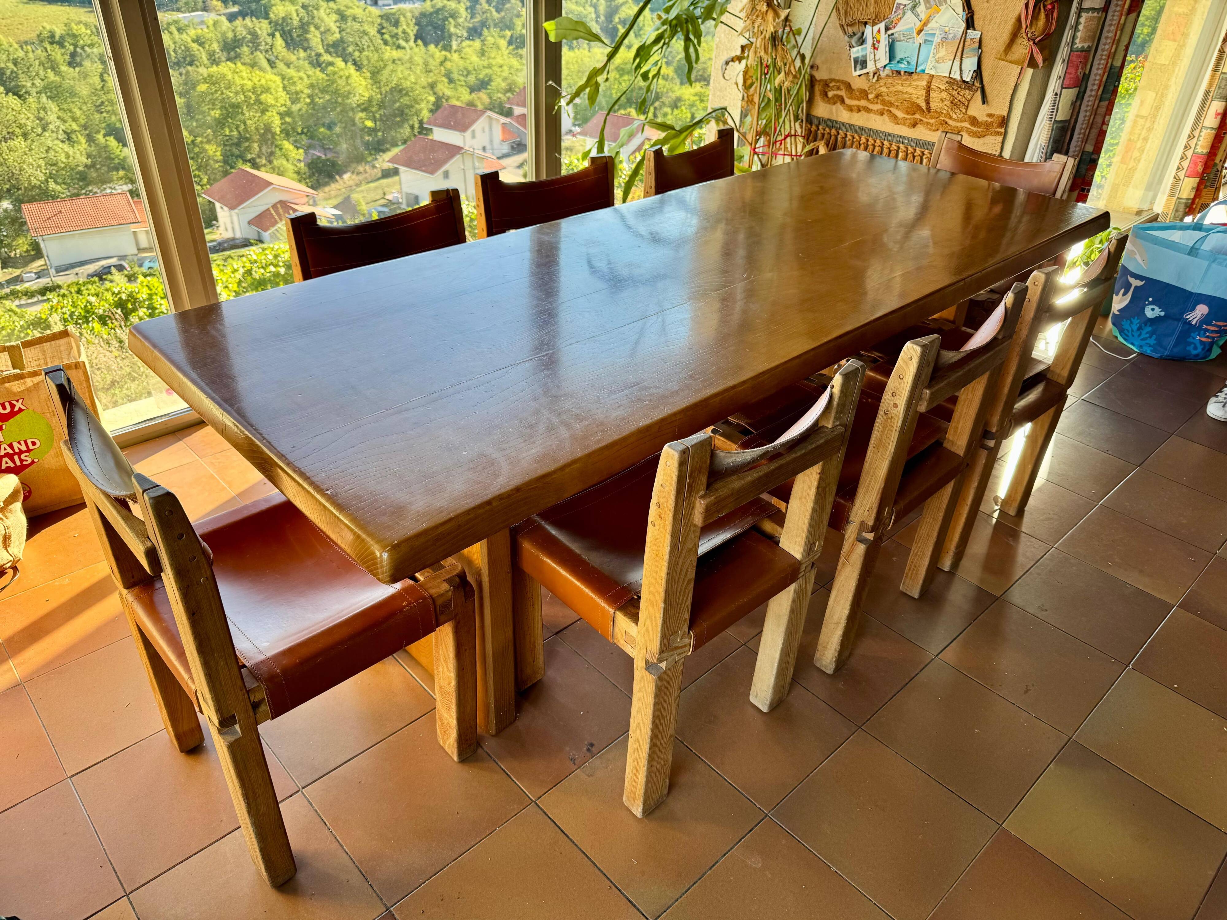 Ensemble table T14D et chaises S11 Chapo