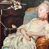 Jean François Gilles Colson. Painting "Rest".