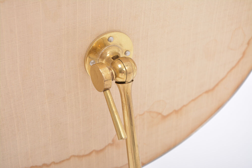 Miroir de Table Ovale Mid-Century Moderne en Laiton par Vereinigte Werkstätten