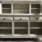 Vintage solid oak bottom sideboard/ Vintage French/ Aged style furniture