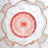 6 vintage white wine glasses in pink Rosaline Arcoroc Luminarc glass 10 cl