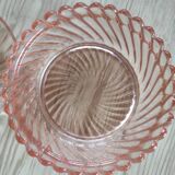 Pink glass candy box