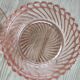 Pink glass candy box