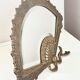 Antique brass mirror