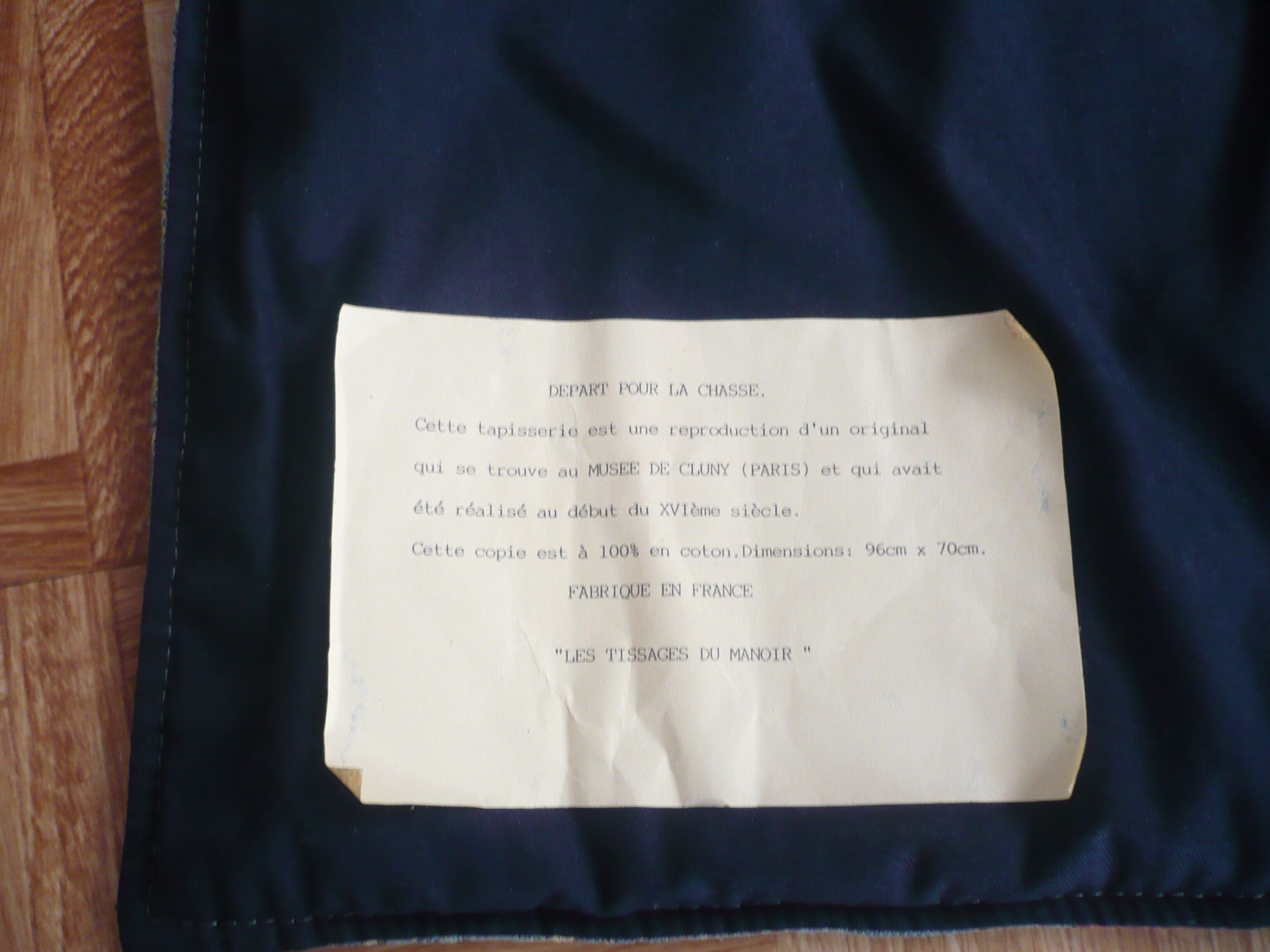 Wall hanging "Departure for the hunt"