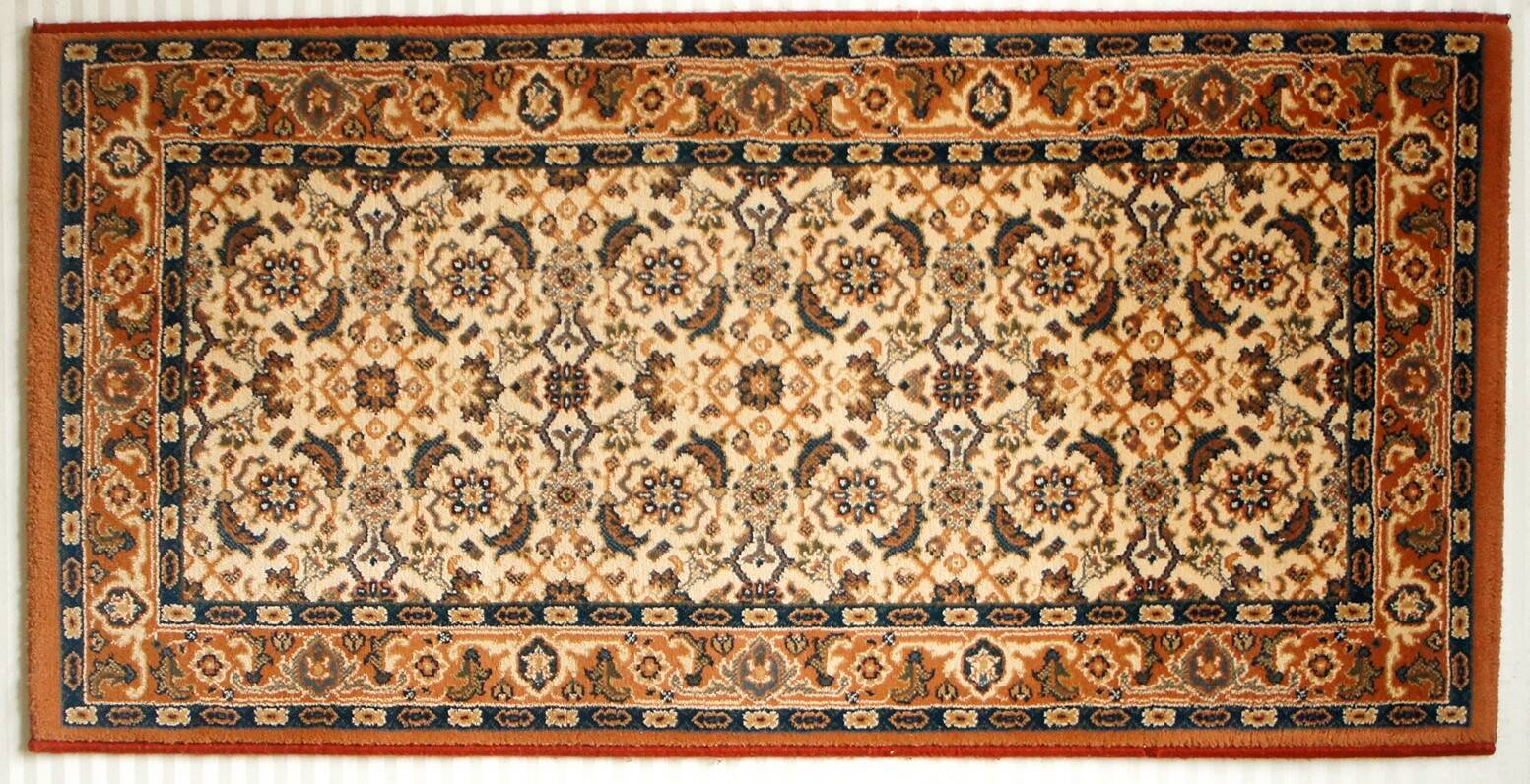 Vintage Indian synthetic wool rug