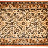 Vintage Indian synthetic wool rug