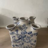 Cracked ceramic tulip vase circa 1980