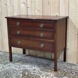 1950s English chest of drawers in mahogany