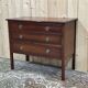 1950s English chest of drawers in mahogany