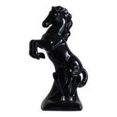 Cheval noir en céramique