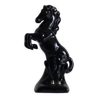 Black ceramic horse