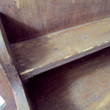 Old atypical wooden shelf