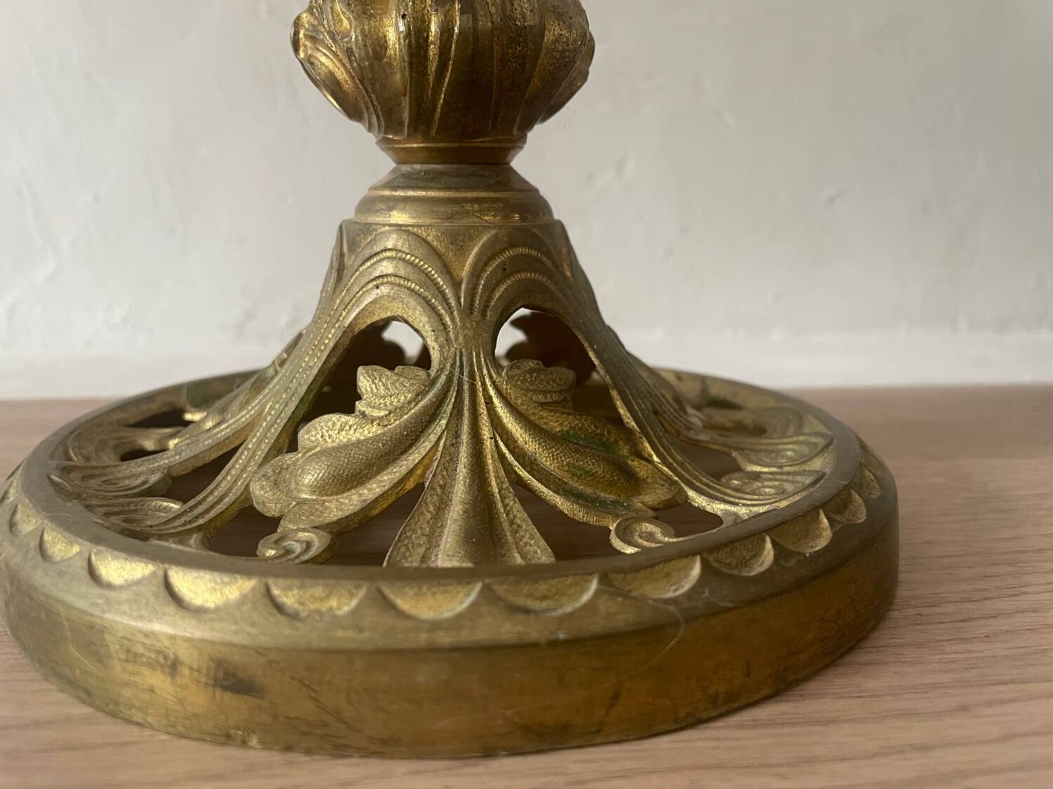 Chandelier en bronze doré, fin XIXème
