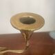 Pair of organic brass candlesticks