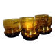 Lot de 6 verres ambré année 70