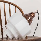 Dodecagon art deco skyscraper opaline lamp