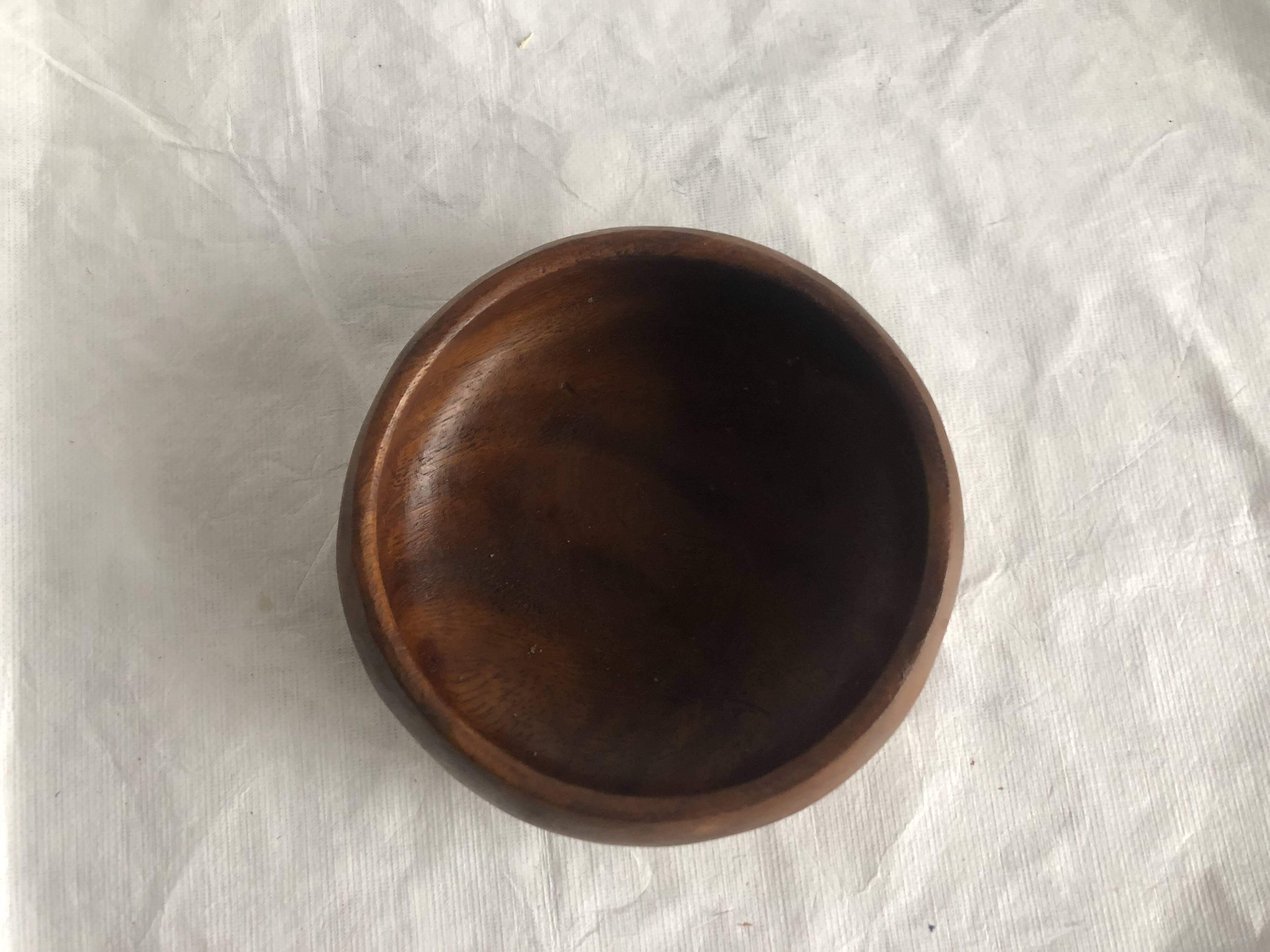 Vintage teak pocket empty