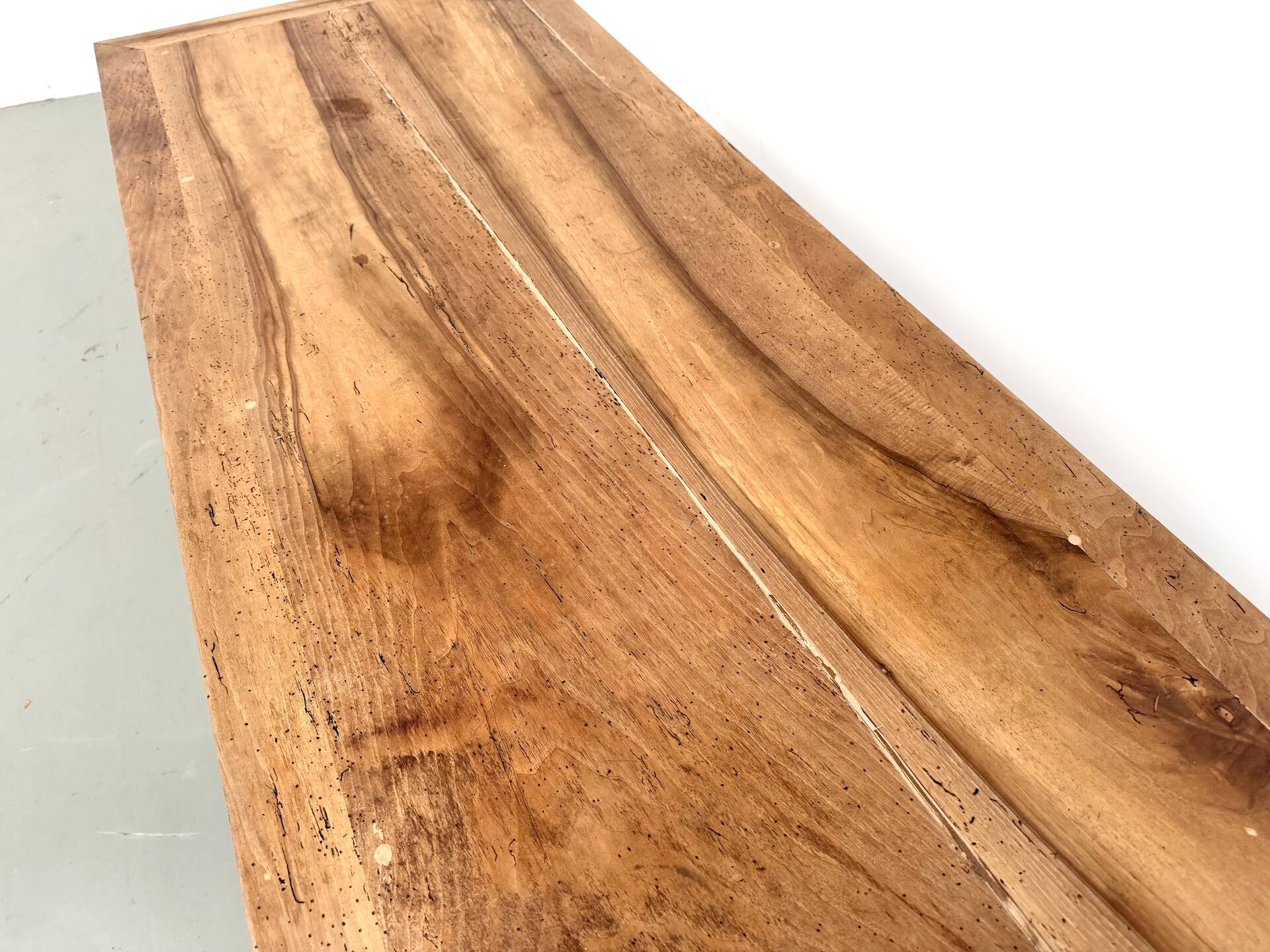 Solid walnut farmhouse table, 1950s.