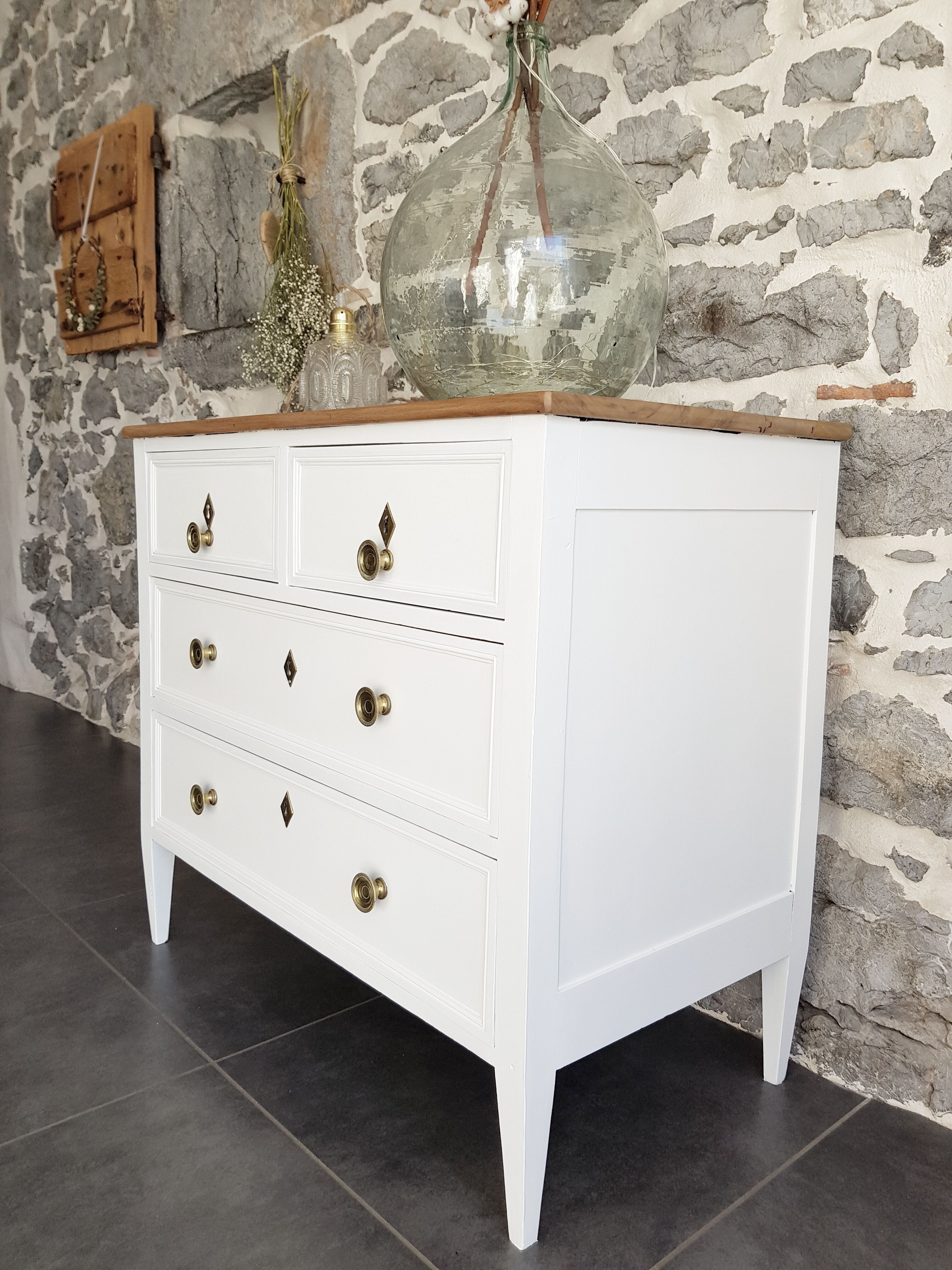 Redesigned wooden chest of drawers