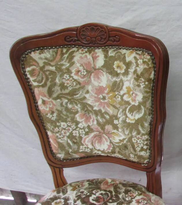 Louis XV style flowered chair