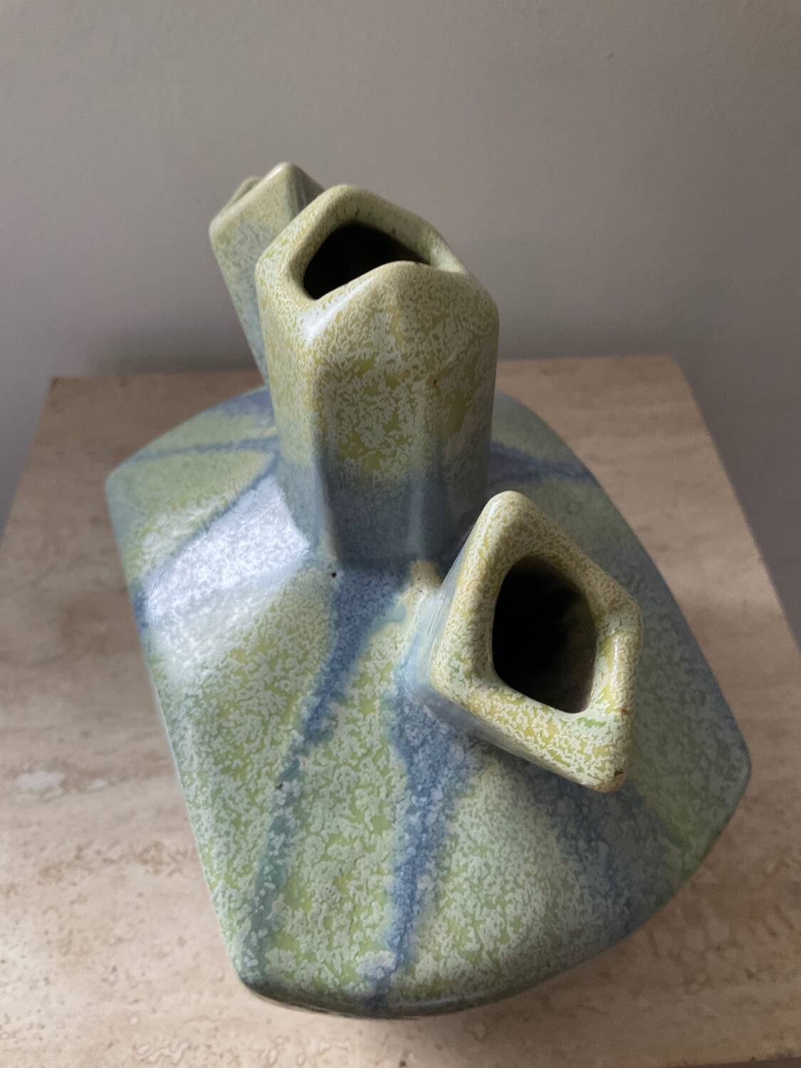 Art Deco vase in glazed ceramic