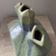 Art Deco vase in glazed ceramic