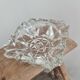Old glass ashtray, square