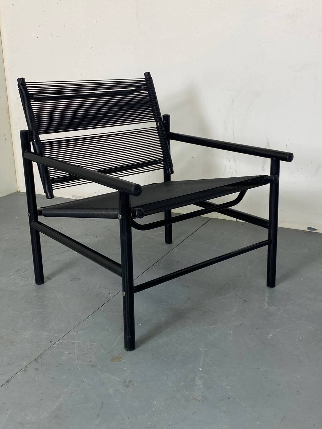 Italian Spaghetti Easy Chair from Fly Line, Italy, 1980s