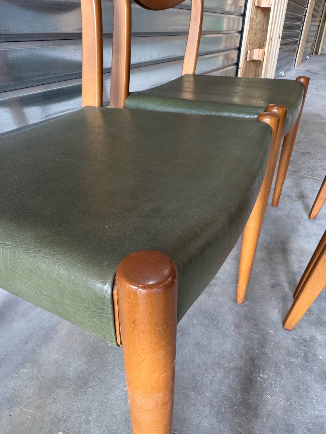4 Scandinavian style chairs from the 1970s