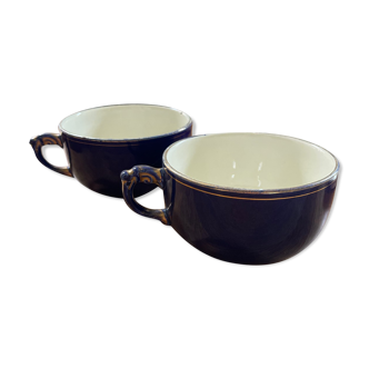 Lot de 2 tasses à chocolat anciennes