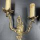Paire d'applique en bronze de style Louis XV  hauteur 27 cm haut de douille