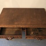 Carved wooden desk