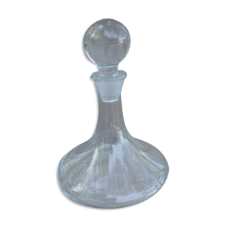 Wine carafe to decant and its vintage glass ball cap